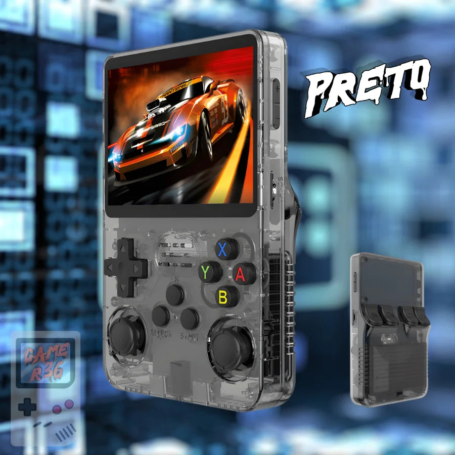 Console Portátil R36S Retrô com 15.000 Jogos Clássicos