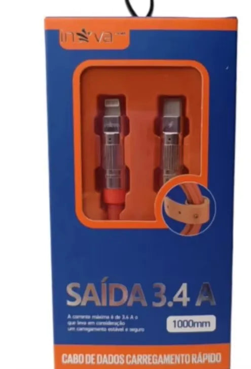 Cabo de Carregamento Rápido de Silicone 1 Metro – USB-C, Lightning e Micro USB