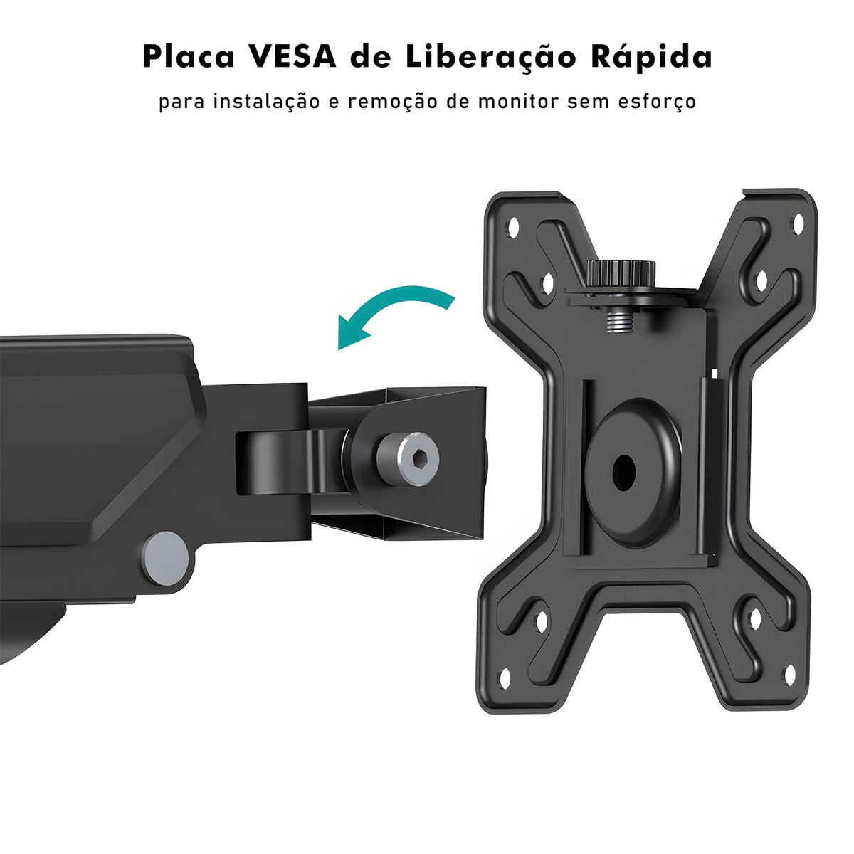 Braço Articulado para Monitor com Iluminação RGB – Suporte de Mesa Ajustável