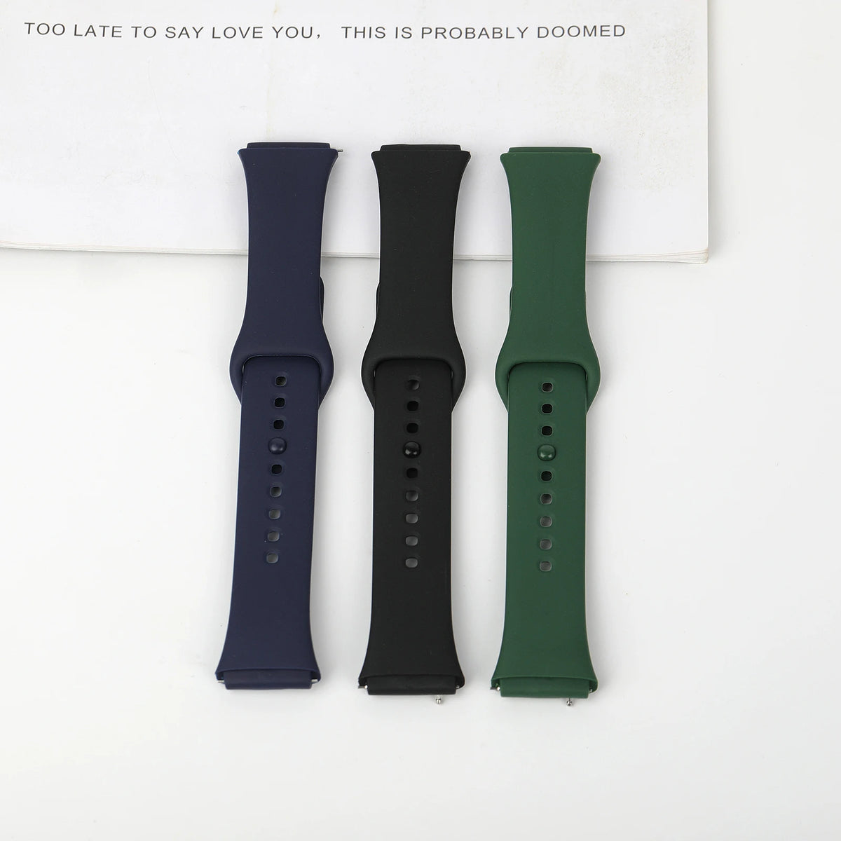 Pulseira Esportiva de Silicone para Xiaomi Redmi Watch 3 Active e 3 Lite – Respirável