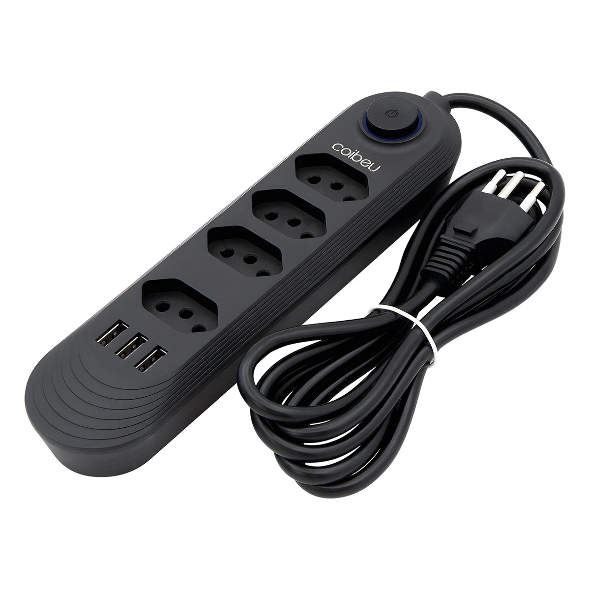 Extensão Elétrica com Tomadas e USB – Filtro de Linha Bivolt 110V/220V 10A
