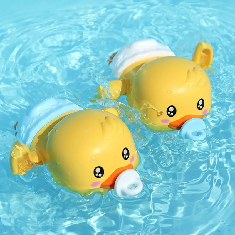 Patinho de Banho Infantil que Nada na Água com Corda – Brinquedo Sem Pilhasa