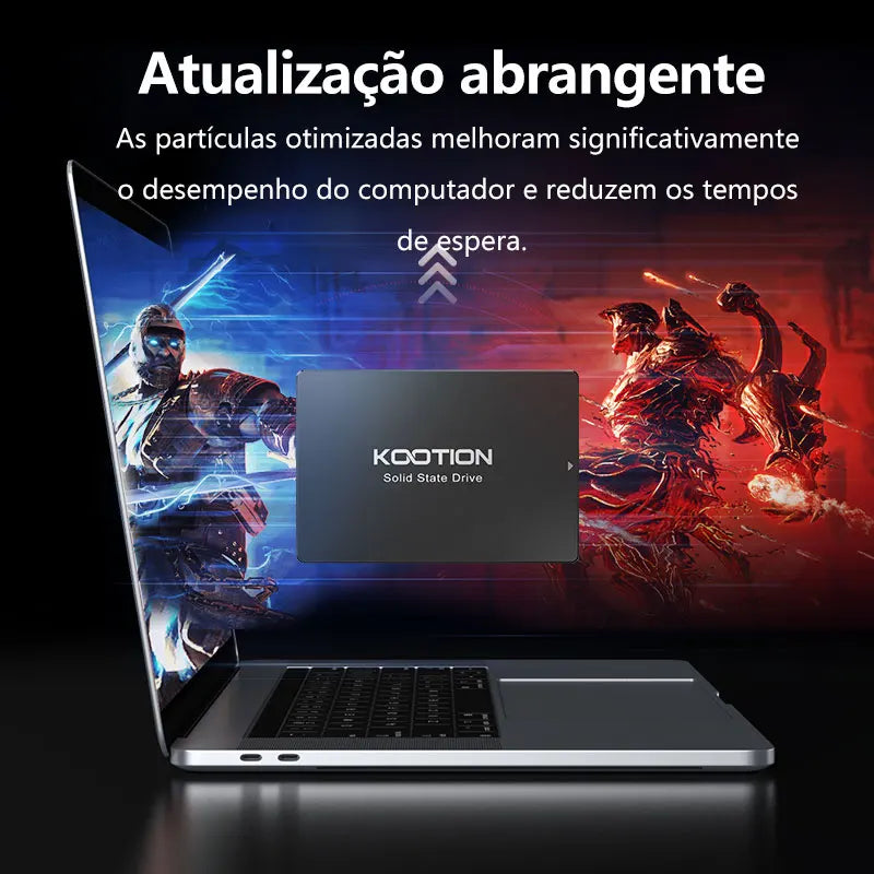 SSD Interno KOOTION SATA III 2,5” para PC e Notebook – 240GB, 256GB, 480GB, 512GB e 1TB
