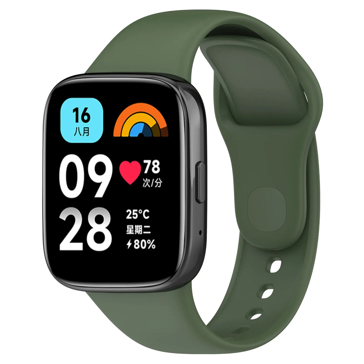 Pulseira Esportiva de Silicone para Xiaomi Redmi Watch 3 Active e 3 Lite – Respirável