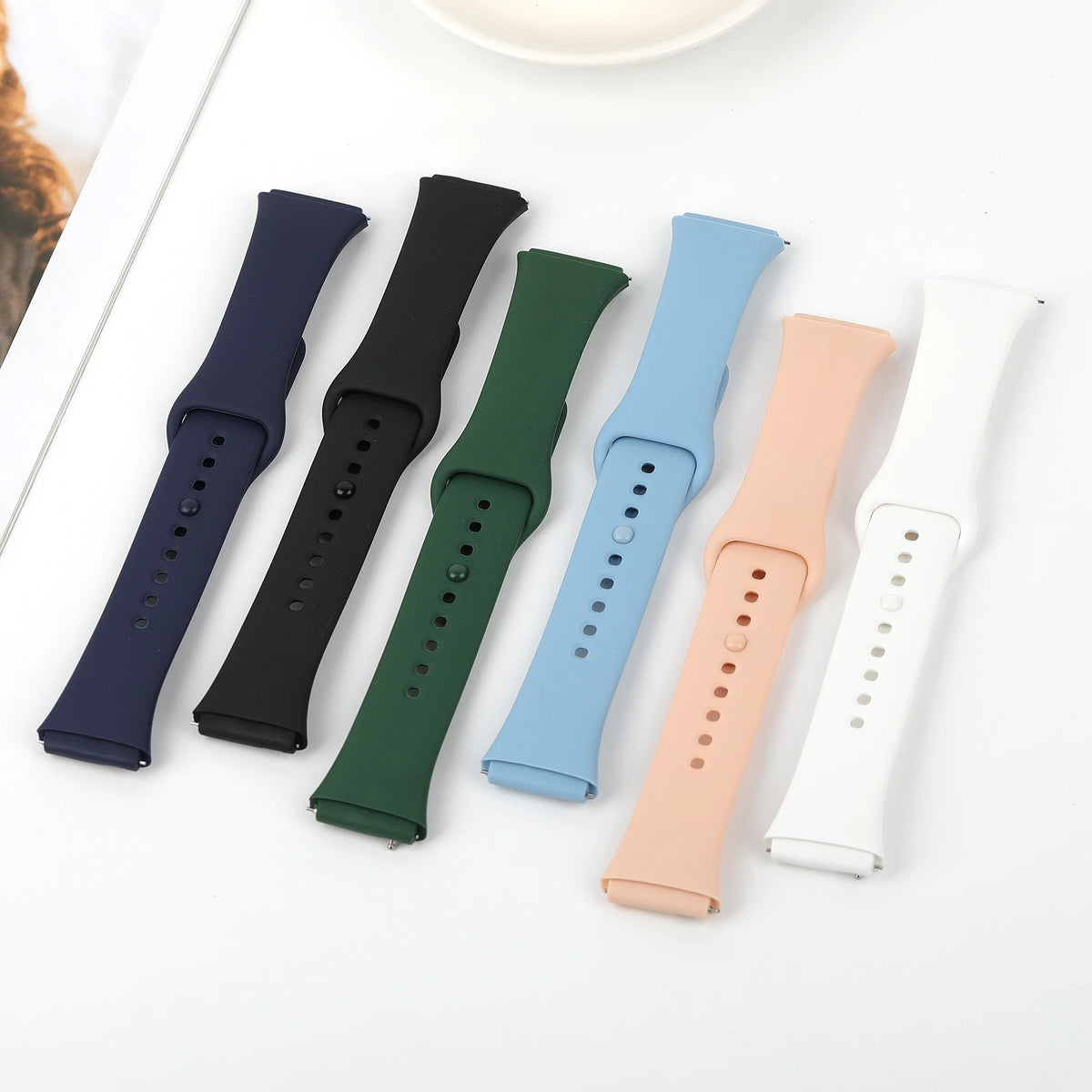 Pulseira Esportiva de Silicone para Xiaomi Redmi Watch 3 Active e 3 Lite – Respirável