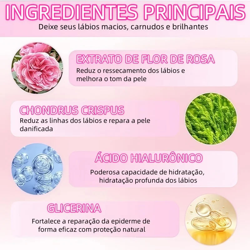 Kit com 10 Máscaras Labiais Hidratantes DADIVA – Cuidados para os Lábios
