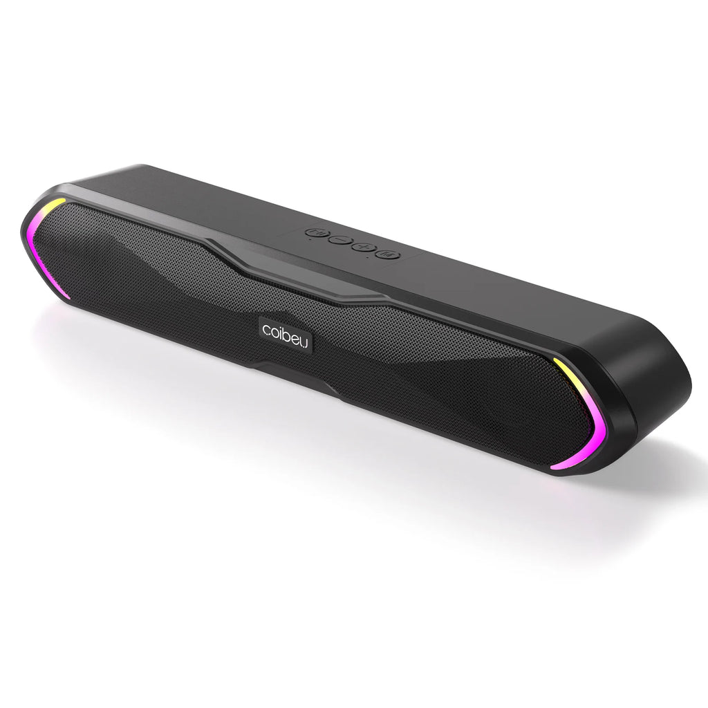 Soundbar Gamer Bluetooth COIBEU com LED RGB e Som Estéreo para PC e Notebook