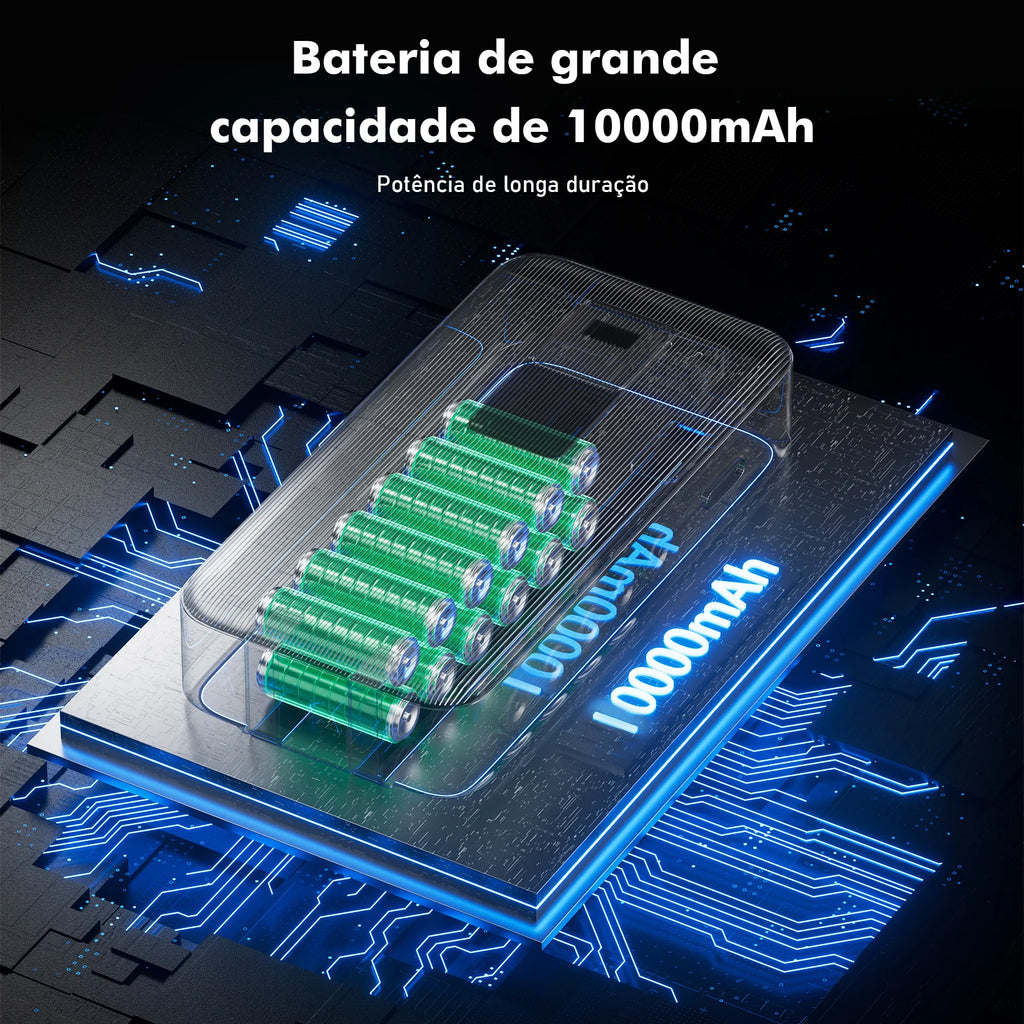 Power Bank Portátil 23W – Bateria Externa 10.000mAh ou 20.000mAh