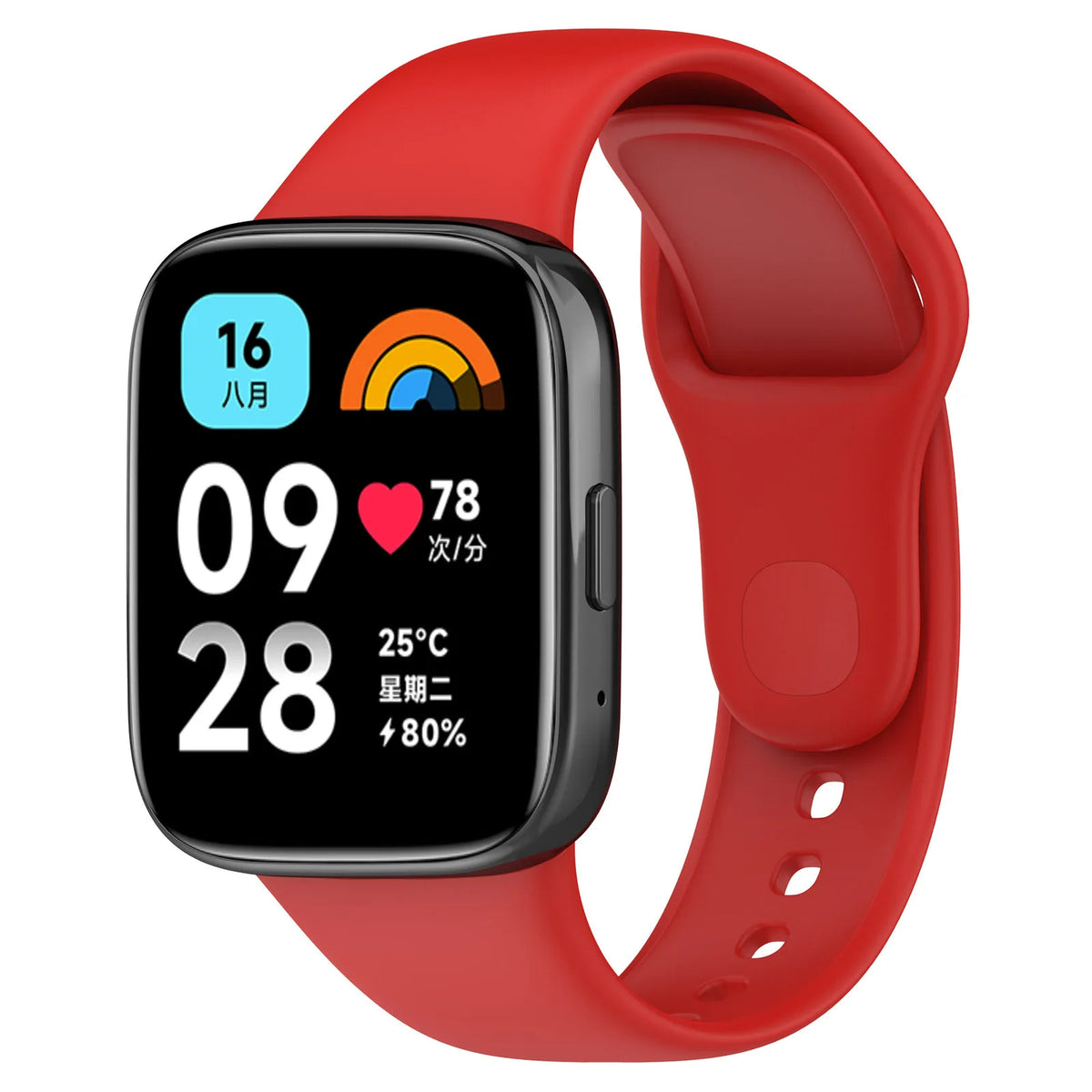 Pulseira Esportiva de Silicone para Xiaomi Redmi Watch 3 Active e 3 Lite – Respirável