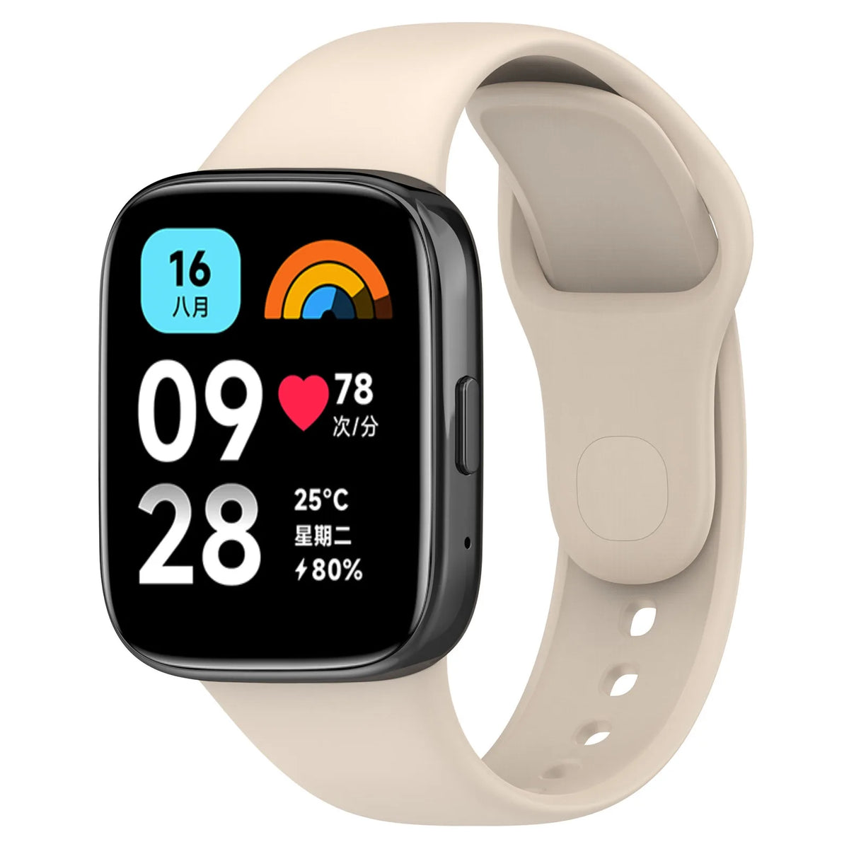 Pulseira Esportiva de Silicone para Xiaomi Redmi Watch 3 Active e 3 Lite – Respirável
