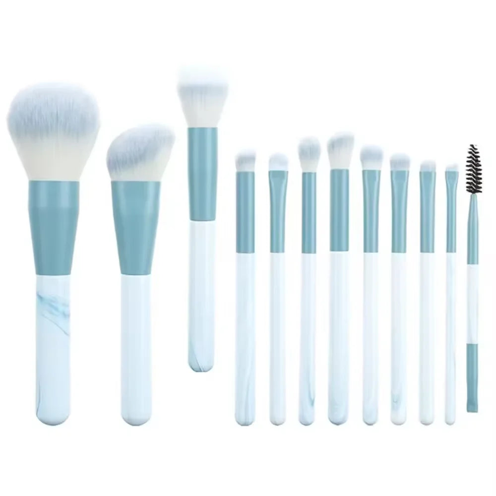 Kit de Pincéis de Maquiagem com Cerdas Sintéticas – 10, 12 ou 13 Peças