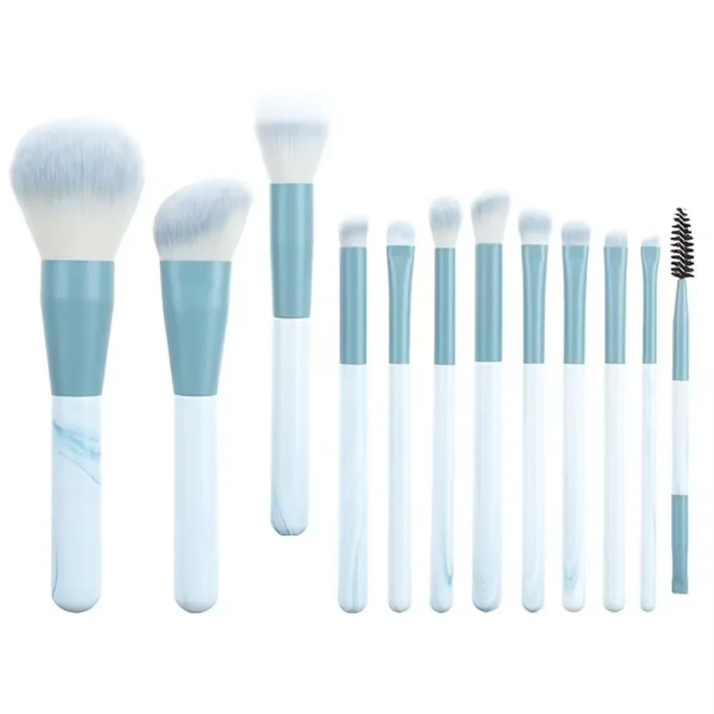Kit de Pincéis de Maquiagem com Cerdas Sintéticas – 10, 12 ou 13 Peças